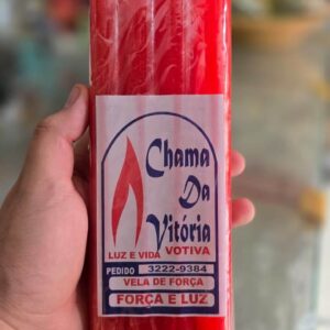 Maço vela de força vermelha